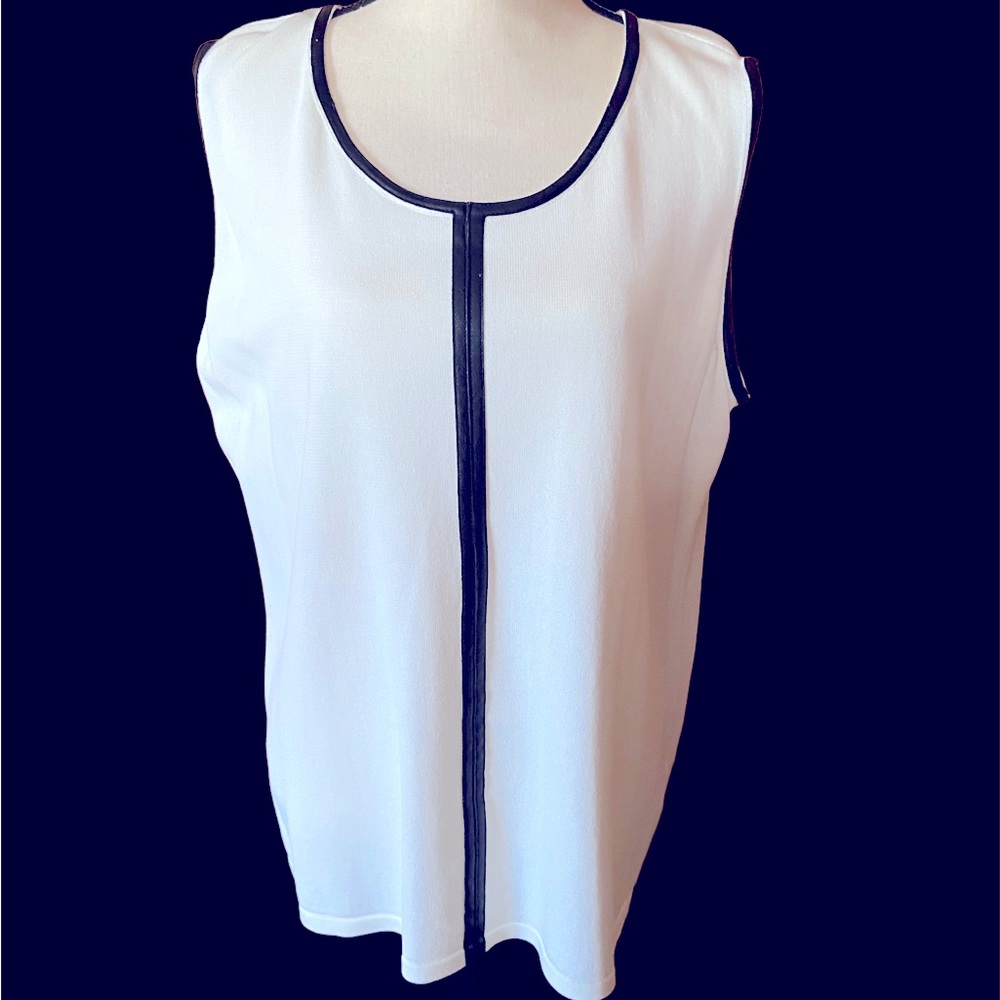 Kasper vest/top off white